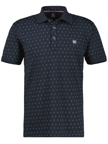 Lerros Poloshirt - Modern Fit - Muster - dunkelblau - 2563270 485 