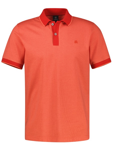 Lerros Poloshirt - Regular Fit - Kontrastkragen - rot