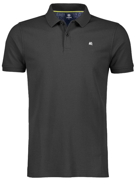 Lerros Poloshirt - Regular Fit - Pique - schwarz