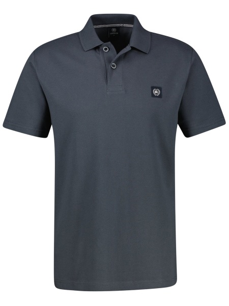 Lerros Poloshirt - Regular Fit - Struktur - anthrazit