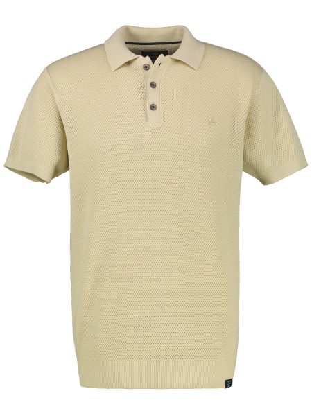 Lerros Poloshirt - Regular Fit - Struktur - beige
