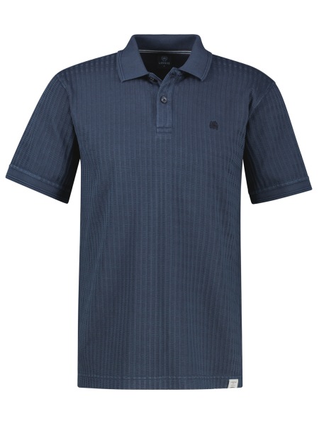 Lerros Poloshirt - Regular Fit - Struktur - dunkelblau