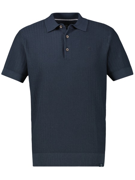 Lerros Poloshirt - Regular Fit - Struktur - dunkelblau