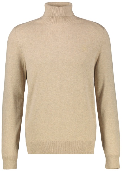 Lerros Pullover - Regular Fit - Rollkragen - beige
