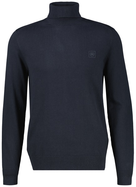 Lerros Pullover - Regular Fit - Rollkragen - dunkelblau
