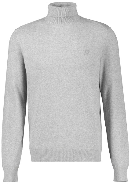 Lerros Pullover - Regular Fit - Rollkragen - grau