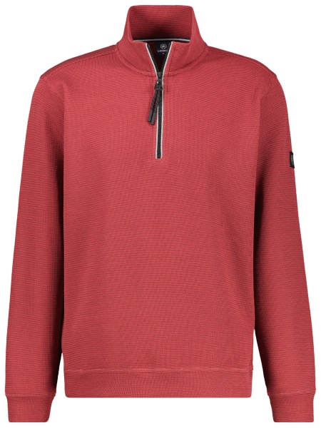 Lerros Pullover - Regular Fit - Troyer - rot