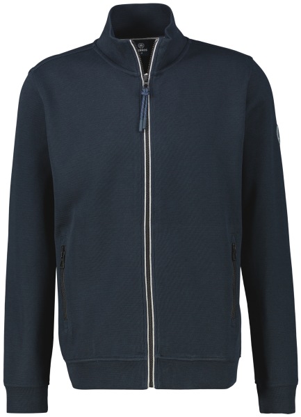 Lerros Sweatjacke - Regular Fit - Reissverschluss - dunkelblau