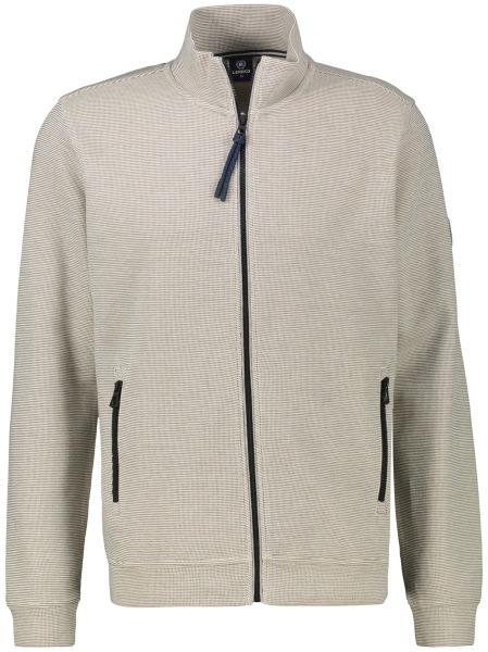 Lerros Sweatjacke - Regular Fit - Reissverschluss - gedecktes weiß - 2004503 104 