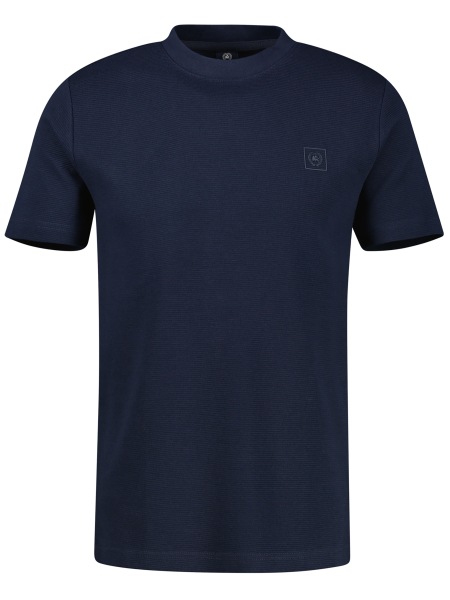 Lerros T-Shirt - Regular Fit - Rundhals - Struktur - dunkelblau