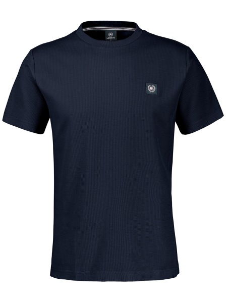 Lerros T-Shirt - Regular Fit - Rundhals - Struktur - dunkelblau