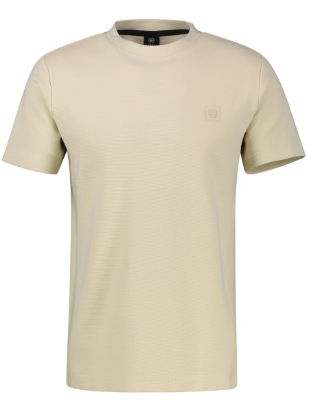 Lerros T-Shirt - Regular Fit - Rundhals - Struktur - gedecktes weiß