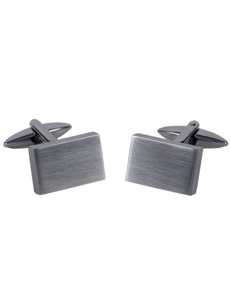 Lindenmann Manschettenknöpfe - Edelstahl - rechteckig