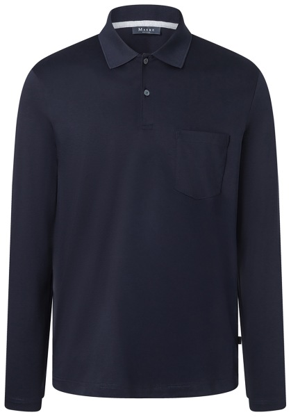 MAERZ Muenchen Polo - Regular Fit - manches longues - bleu foncé