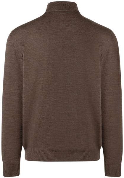 MAERZ Muenchen Pullover - Classic Fit - Rollkragen - Merinowolle - braun