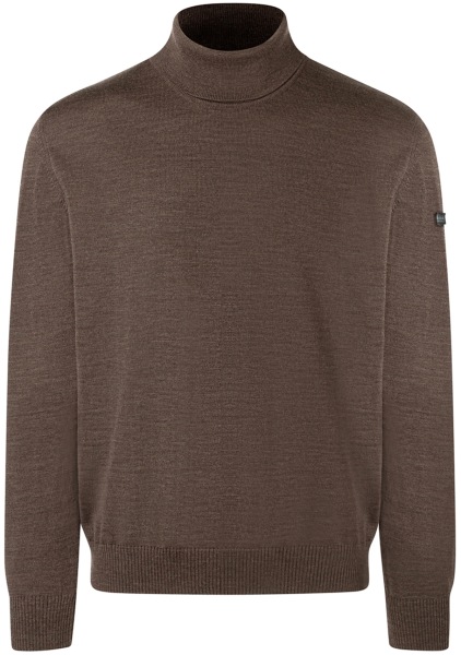 MAERZ Muenchen Pullover - Classic Fit - Rollkragen - Merinowolle - braun - 490600 188 
