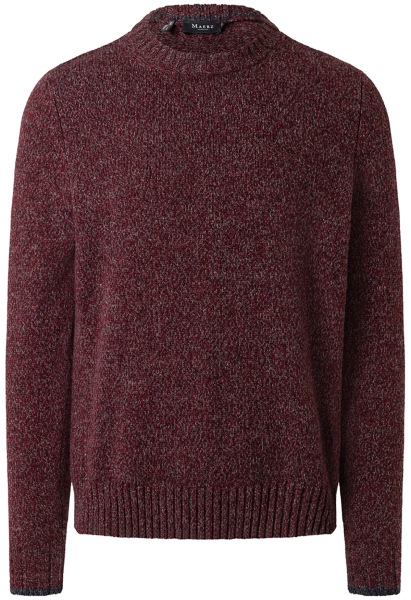MAERZ Muenchen Pullover - Regular Fit - Rundhals - Merinowolle - Strick - rot - 439200 476 