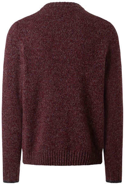 MAERZ Muenchen Pullover - Regular Fit - Rundhals - Merinowolle - Strick - rot