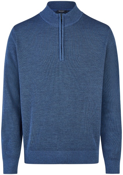 MAERZ Muenchen Pullover - Regular Fit - Troyer - blau