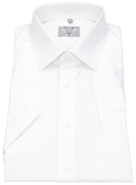 Marvelis Kurzarm Hemd - Comfort Fit - weiß