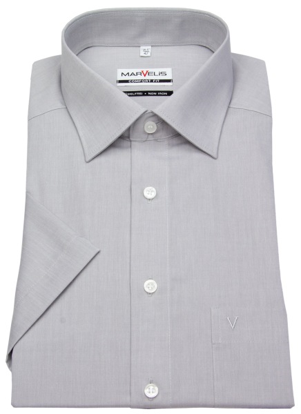 Marvelis Kurzarmhemd - Comfort Fit - Chambray - grau - ohne OVP - 7959 12 60 