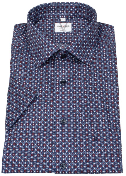 Marvelis Kurzarmhemd - Modern Fit - Print - mehrfarbig - ohne OVP - 7235 72 18 