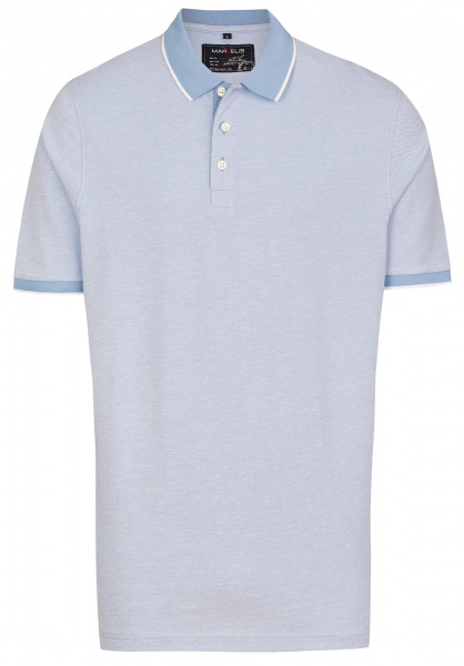 Marvelis Poloshirt - Piqué - hellblau