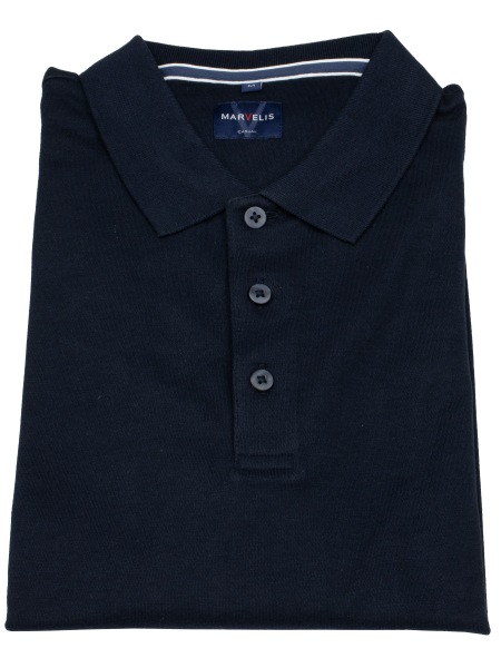 Marvelis Poloshirt - Quick Dry - Langarm - dunkelblau