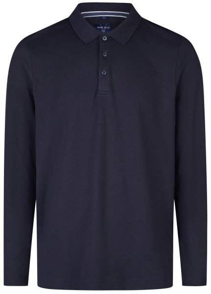 Marvelis Poloshirt - Quick Dry - Langarm - dunkelblau