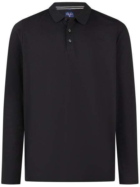 Marvelis Poloshirt - Quick Dry - Langarm - schwarz