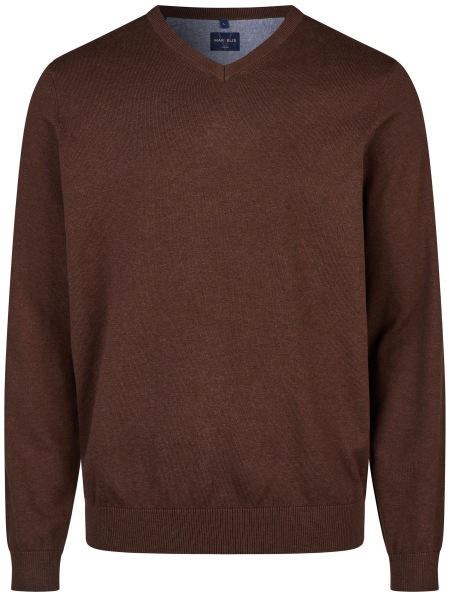 Marvelis Pullover - V-Ausschnitt - dunkelbraun