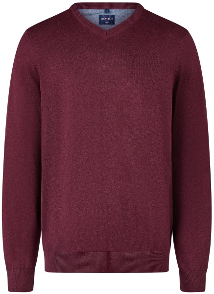 Marvelis Pullover - V-Ausschnitt - rot