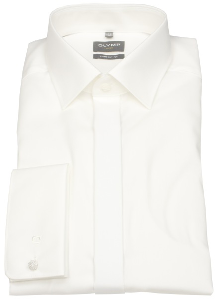OLYMP Chemise de gala - Luxor Comfort Fit - manchette mousquetaire - beige clair - sans emballage d´origine