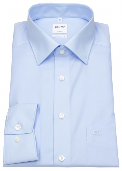 OLYMP Hemd - Comfort Fit - New Kent Kragen - hellblau