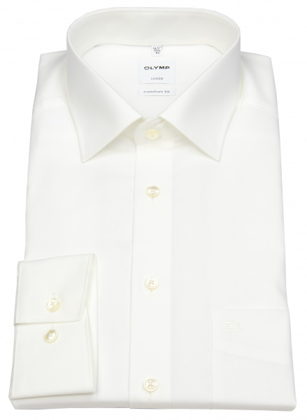 OLYMP Hemd - Comfort Fit - New Kent Kragen - helles beige