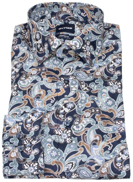 OLYMP Chemise - Comfort Fit - New Kent - Imprimé - multicolore