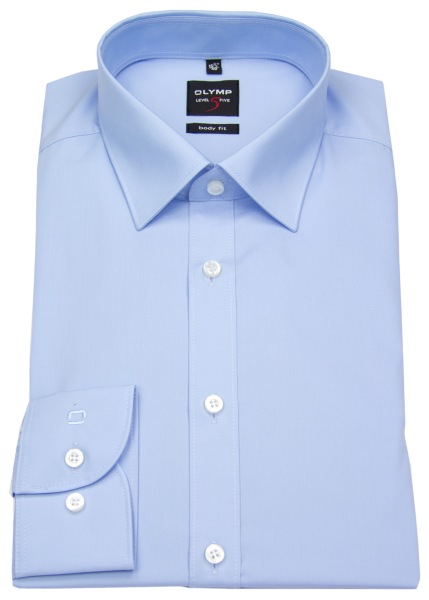 OLYMP Hemd - Level Five Body Fit - hellblau - extra langer Arm 69cm - ohne OVP