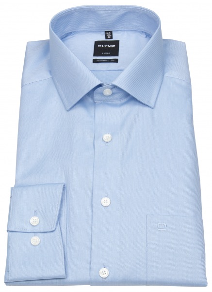 OLYMP Hemd - Luxor Modern Fit - Feintwill - blickdicht - hellblau - 0745 64 10 