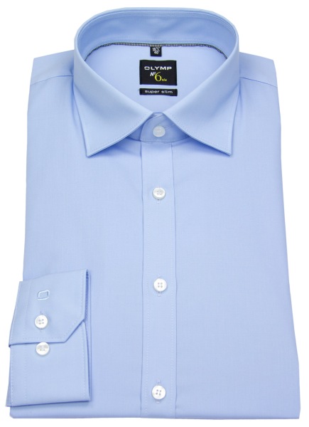 OLYMP Hemd - No. Six Super Slim - Under Button Down - hellblau - ohne OVP