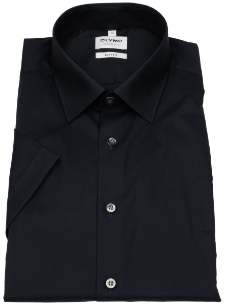 OLYMP Short-sleeved shirt - Level Five Body Fit - black