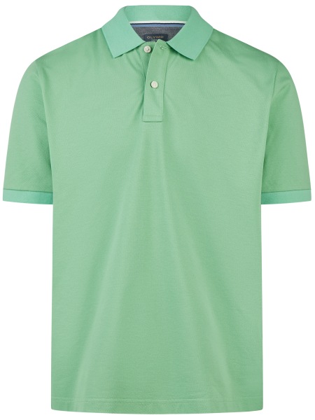 OLYMP Poloshirt - Regular Fit - Piqué - hellgrün - ohne OVP