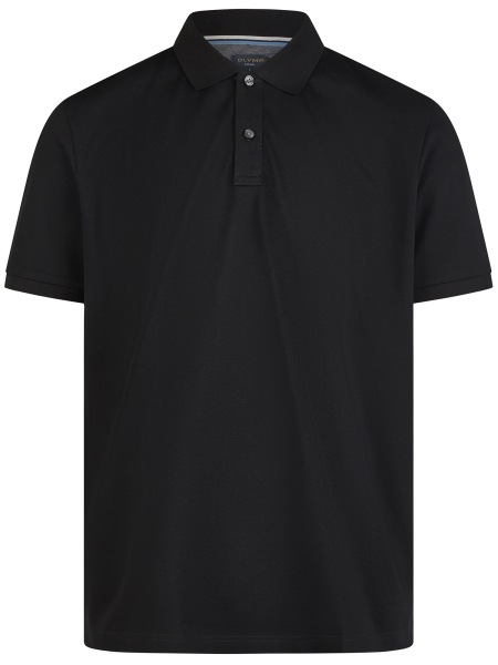 OLYMP Poloshirt - Regular Fit - Piqué - schwarz - ohne OVP