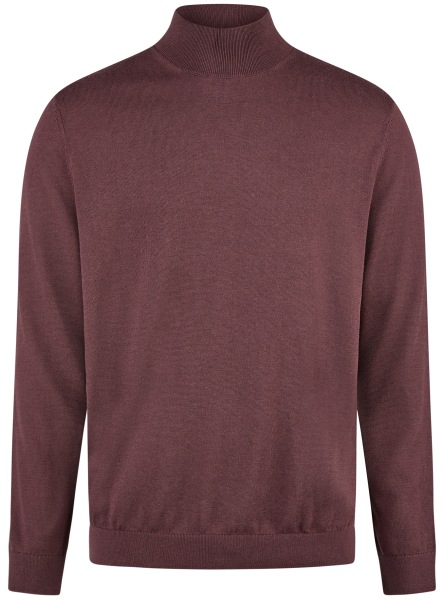 OLYMP Turtleneck Sweater - Regular Fit - Red