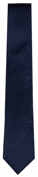 OLYMP Seidenkrawatte - Slim - Hochzeit - dunkelblau