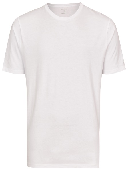 OLYMP T-Shirt Doppelpack - Modern Fit - Rundhals - weiß - ohne OVP