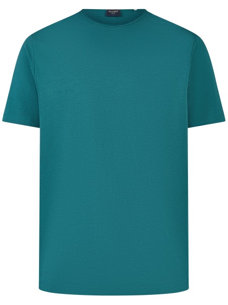 OLYMP T-Shirt - Regular Fit - Rundhals - türkis