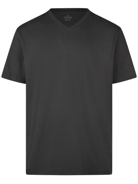 Ragman T-Shirt Doppelpack - V-Ausschnitt - schwarz - ohne OVP