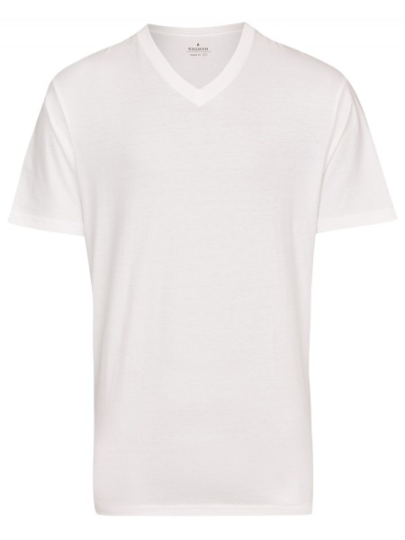 Ragman T-Shirt Doppelpack - V-Ausschnitt - weiß - ohne OVP