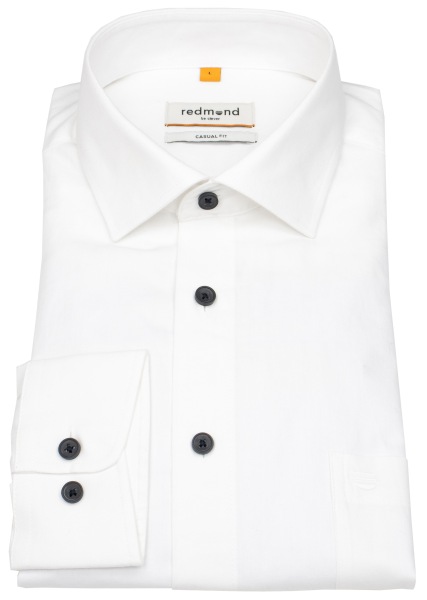 Redmond Shirt - Casual Fit - Kent Collar - white