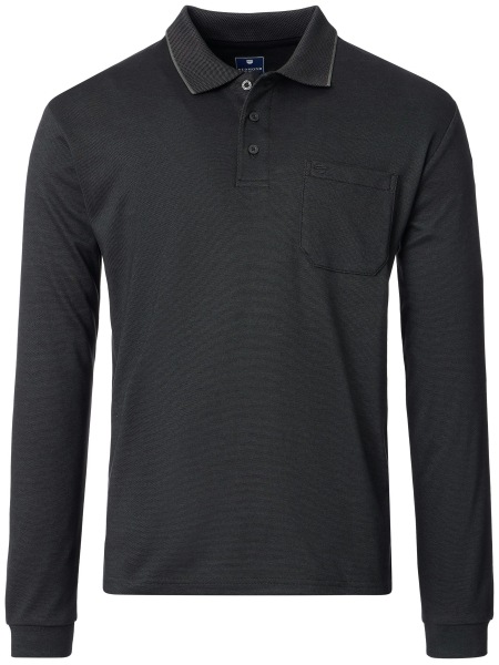 Redmond Poloshirt - Regular Fit - Langarm - Wash and Wear - anthrazit - 252880700 790 